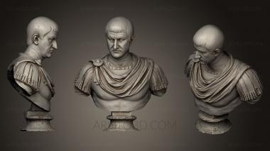 Busts and heads antique and historical (BUSTA_0554) 3D model for CNC machine